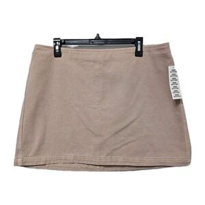 BDG Mini Skirt Women XL Rose Urban Outfitters Denim Back Zip A-Line Retro NWT